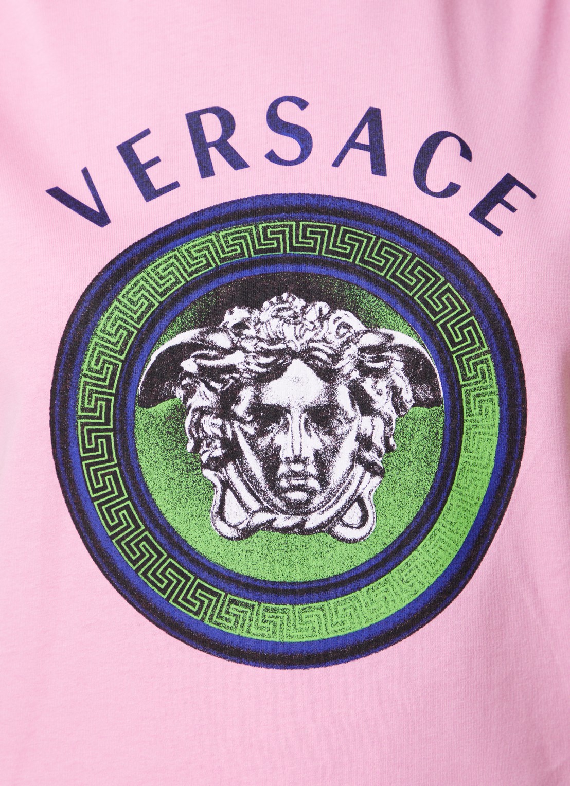 Versace T-shirt met logo - detail 5 roze