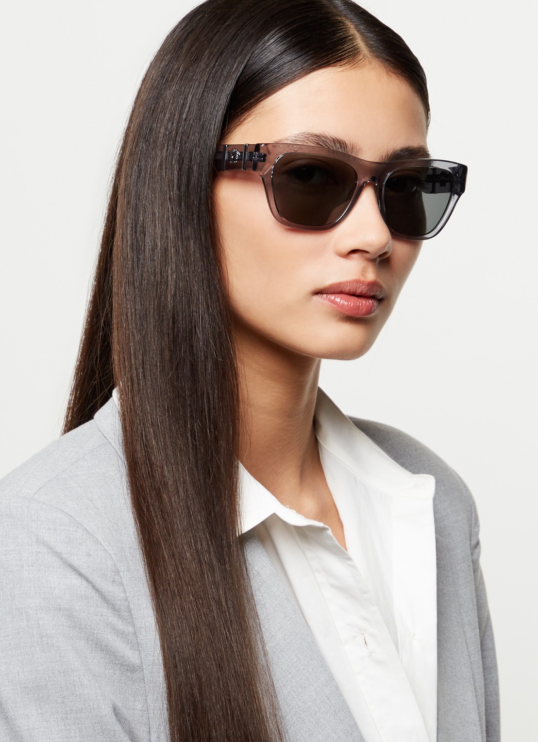 Versace Wayfarer zonnebril VE4457   - voorkant 2 grijs