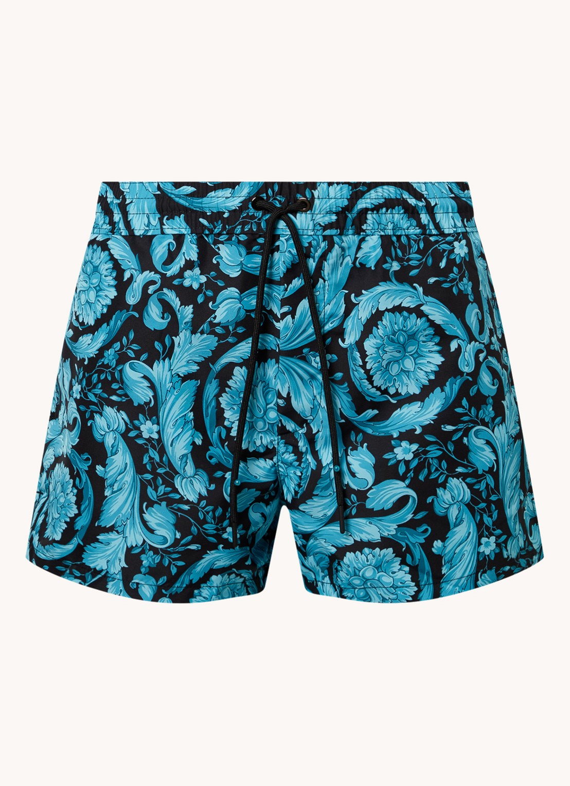 Versace Zwemshorts met print en steekzakken - voorkant blauw