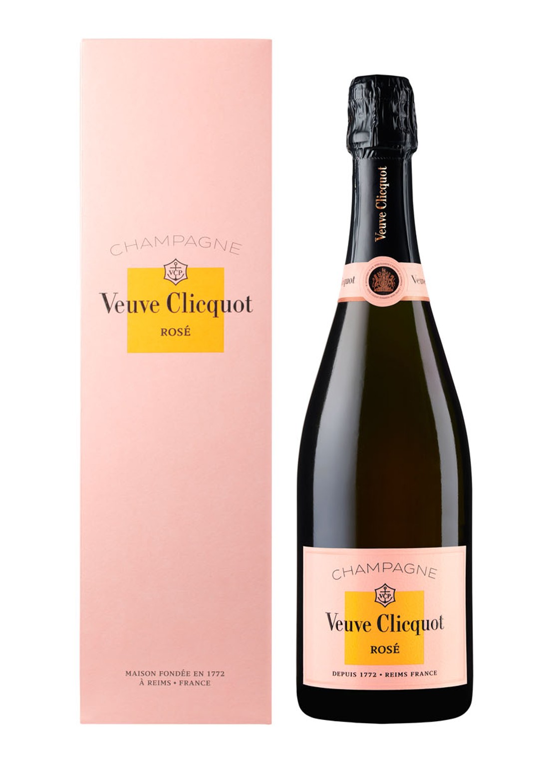 Veuve Clicquot Champagne Brut Rosé in geschenkverpakking 750 ml  - voorkant undefined