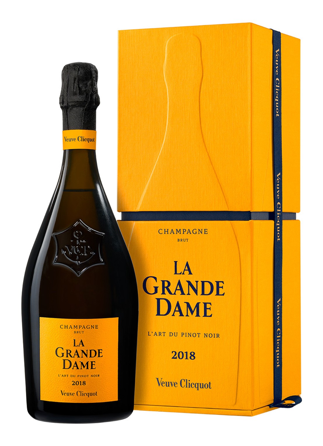 Veuve Clicquot Veuve Clicquot La Grande Dame 2018 in giftbox  - voorkant 2 oranje