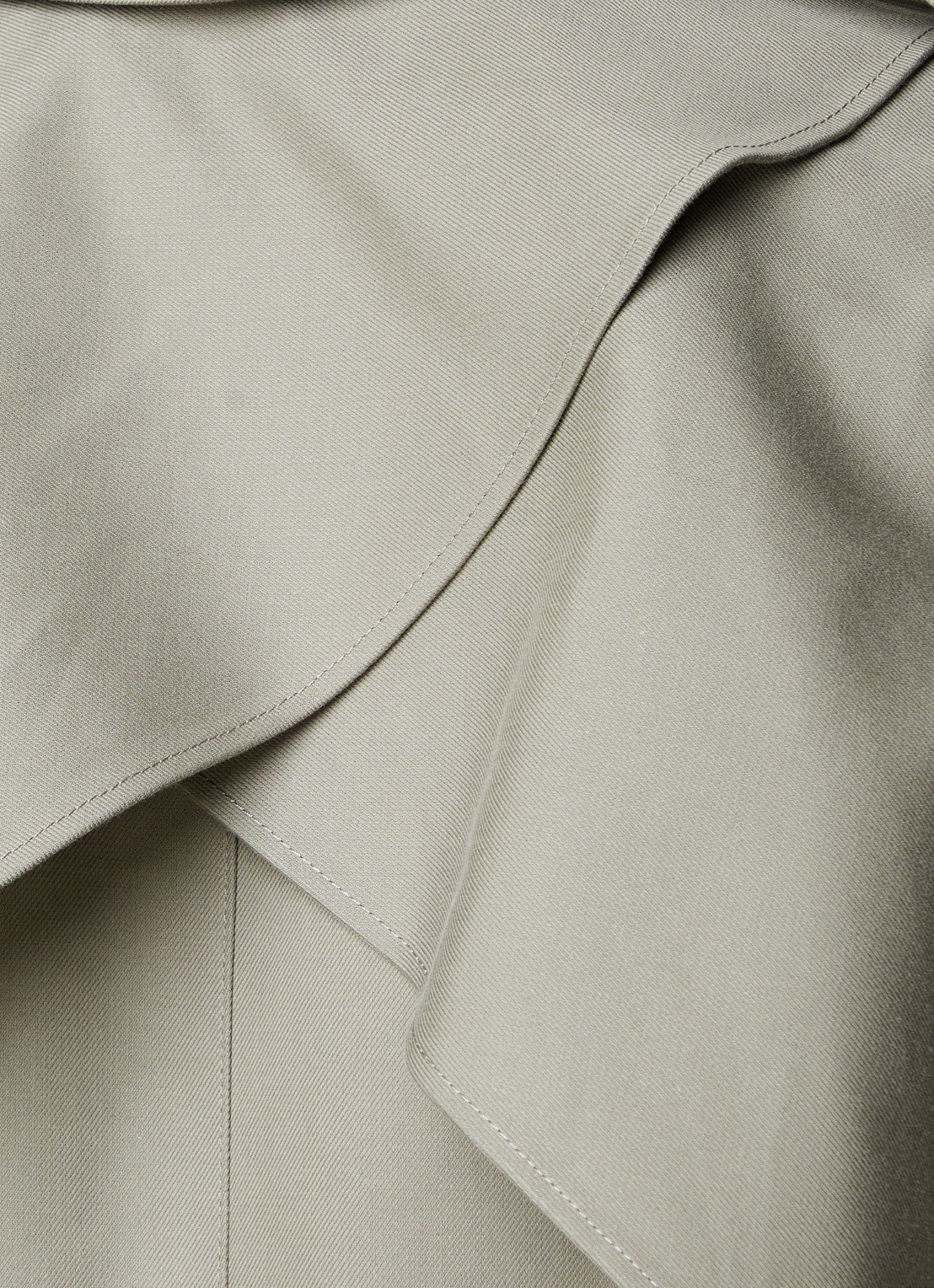 Victoria Beckham Car trenchcoat met ceintuur en steekzakken - detail 3 groen