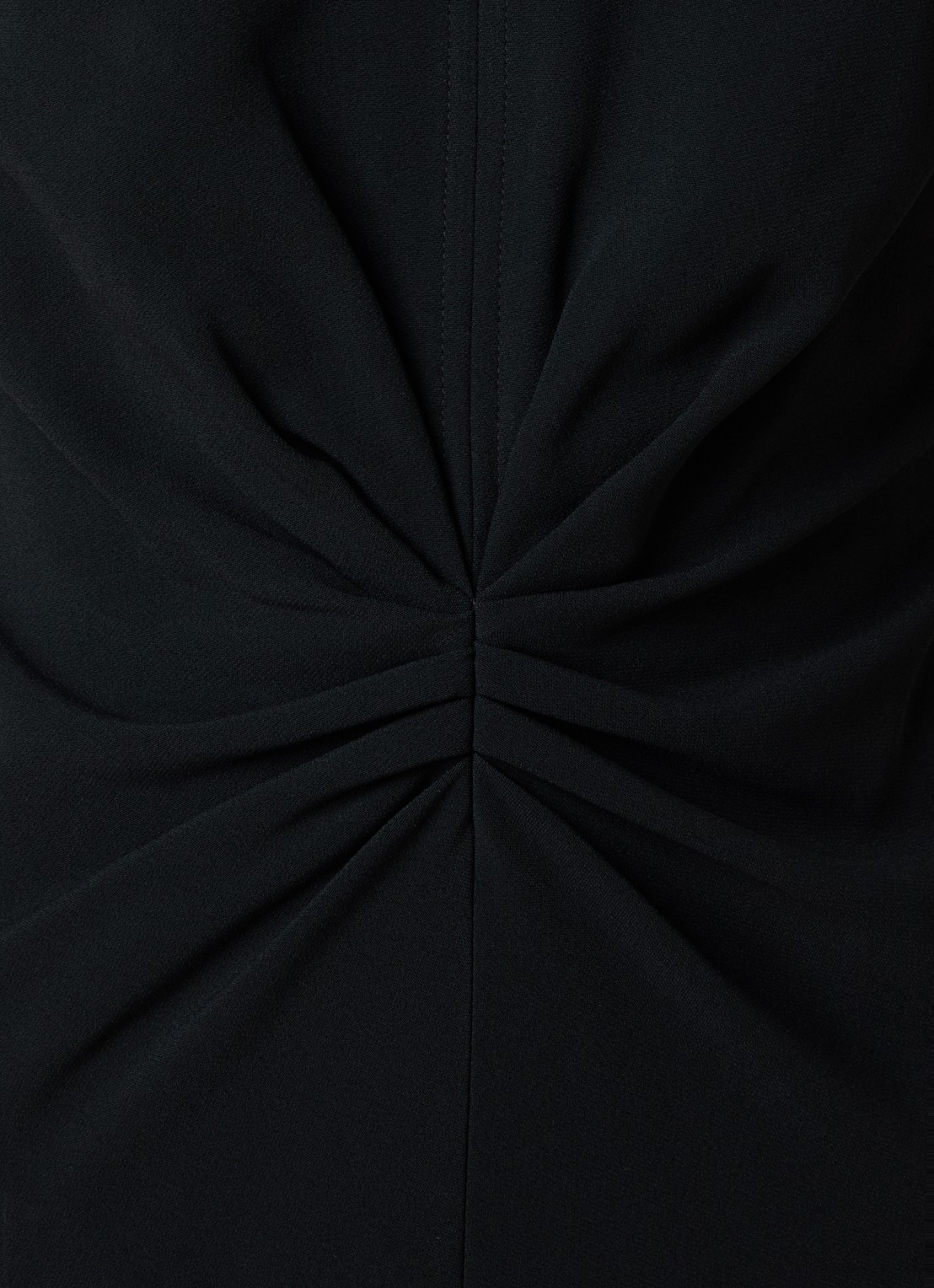 Victoria Beckham Maxi kokerjurk met V-hals - detail 2 zwart