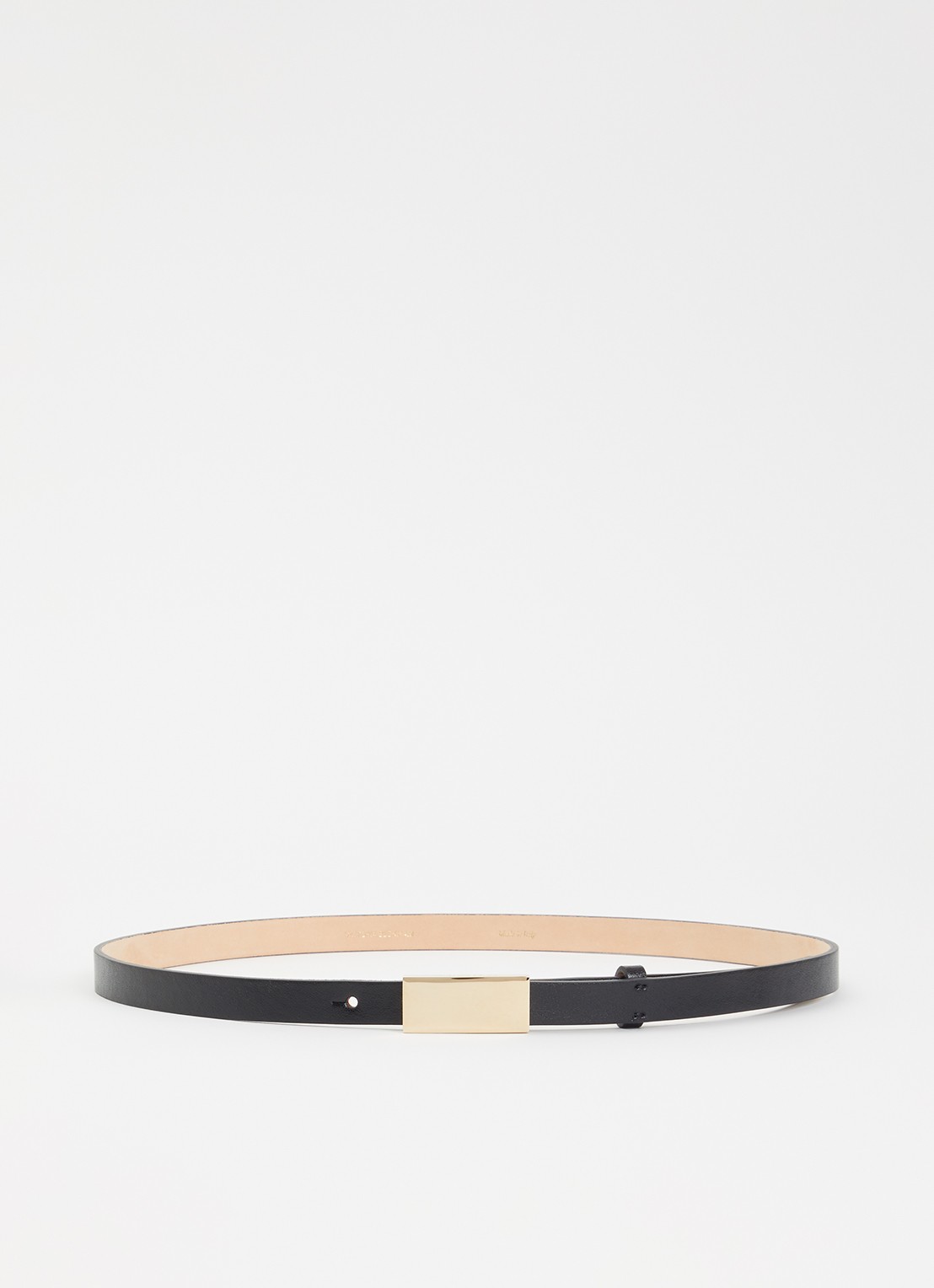 Victoria Beckham Portofino Mirror riem van kalfsleer - voorkant 2 zwart