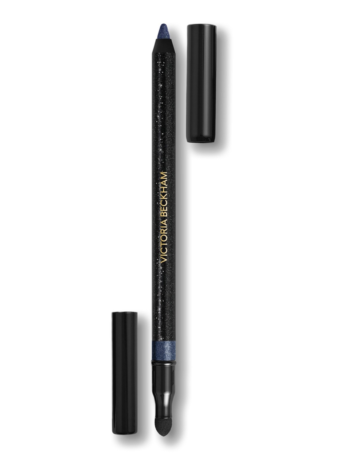 Victoria Beckham Satin Kajal Liner - waterproof eyeliner - voorkant navy noir pavé