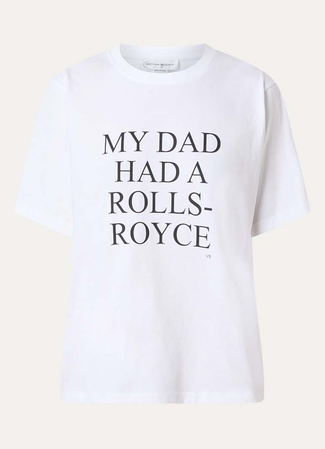 Victoria Beckham T-shirt met print  - voorkant 3 wit