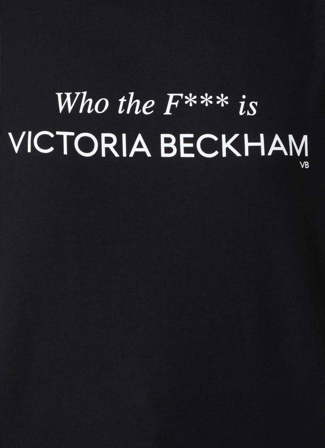 Victoria Beckham T-shirt met print - detail 5 zwart