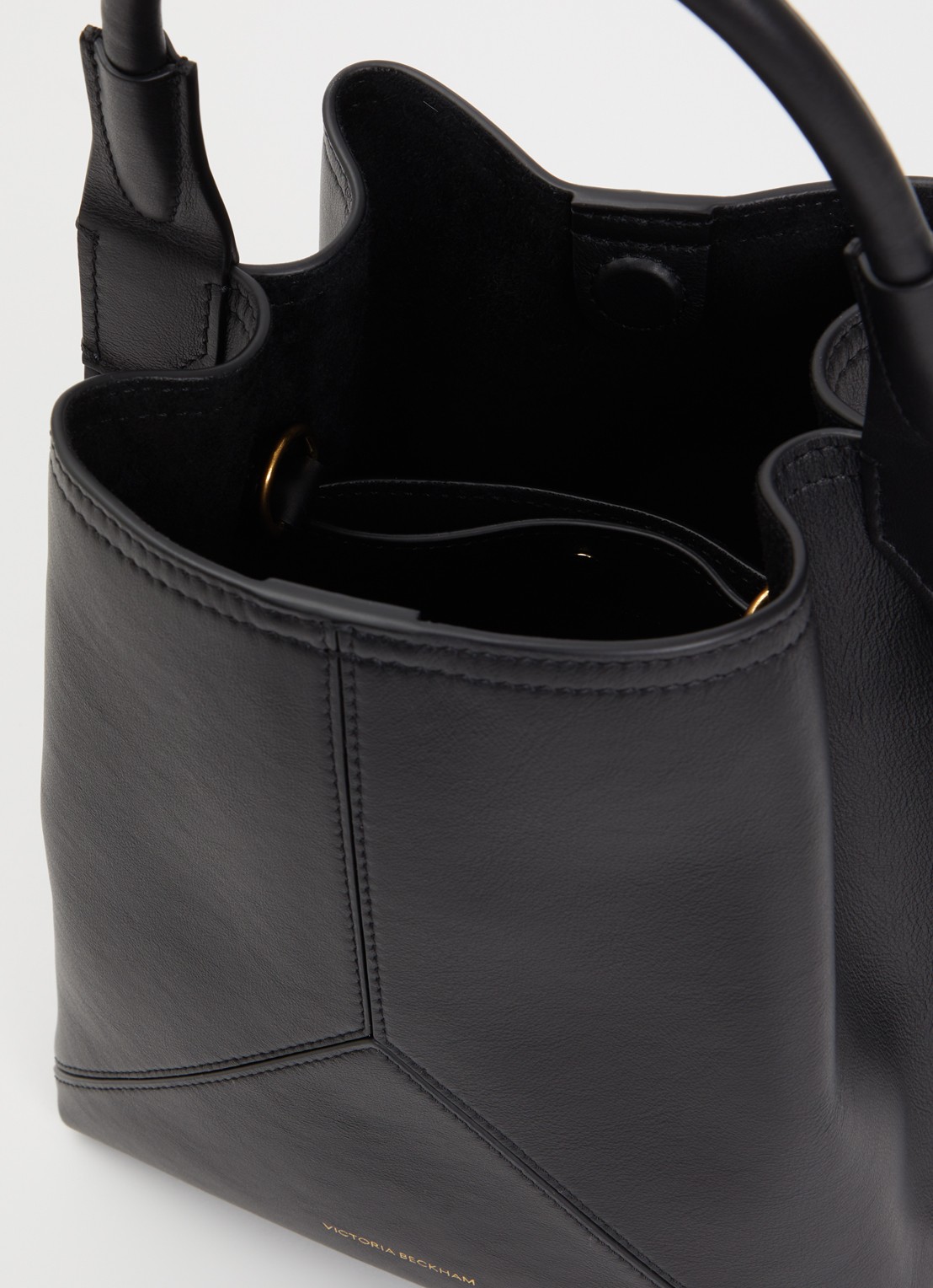 Victoria Beckham Victoria handtas van kalfsleer met afneembare schouderriem - detail 3 zwart