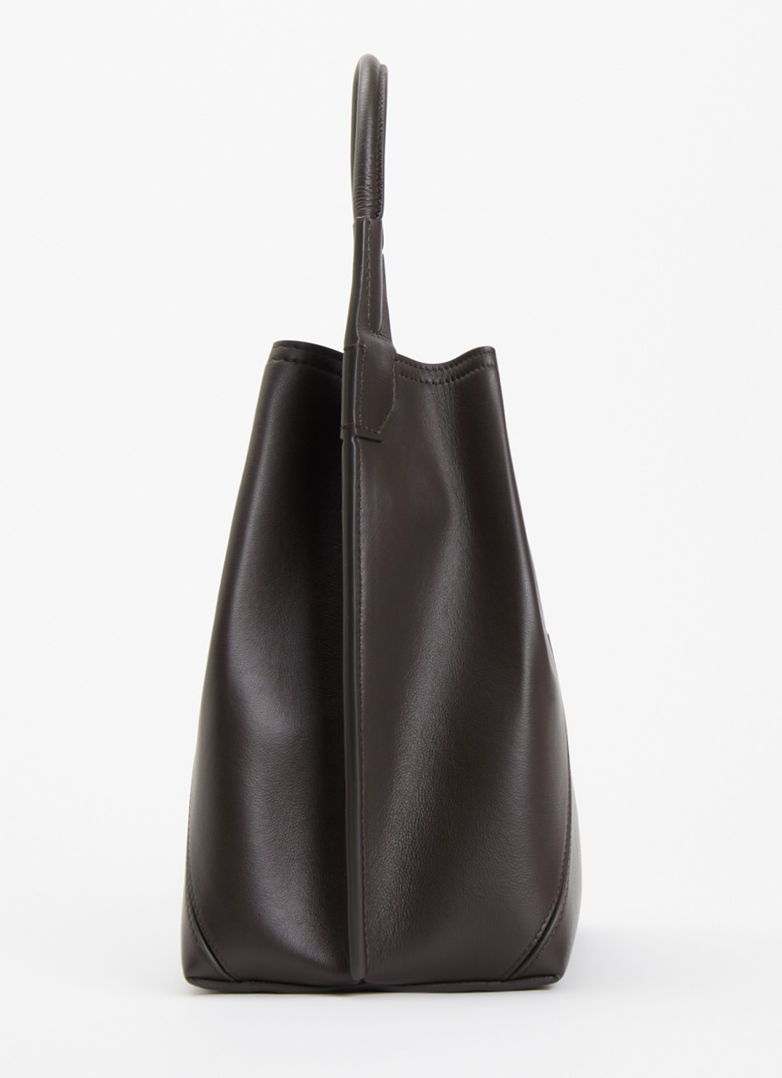 Victoria Beckham Victoria handtas van kalfsleer met afneembare schouderriem - detail 2 donkerbruin