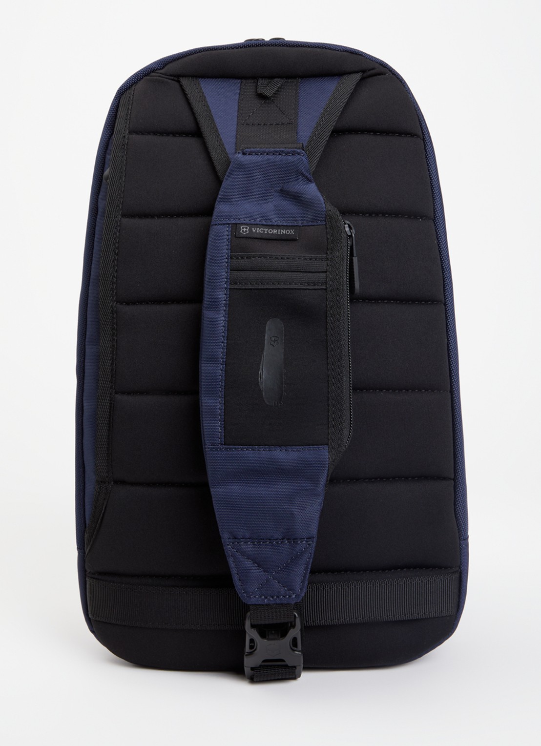 Victorinox Altmont Professional crossbodytas met leren details - achterkant 3 donkerblauw