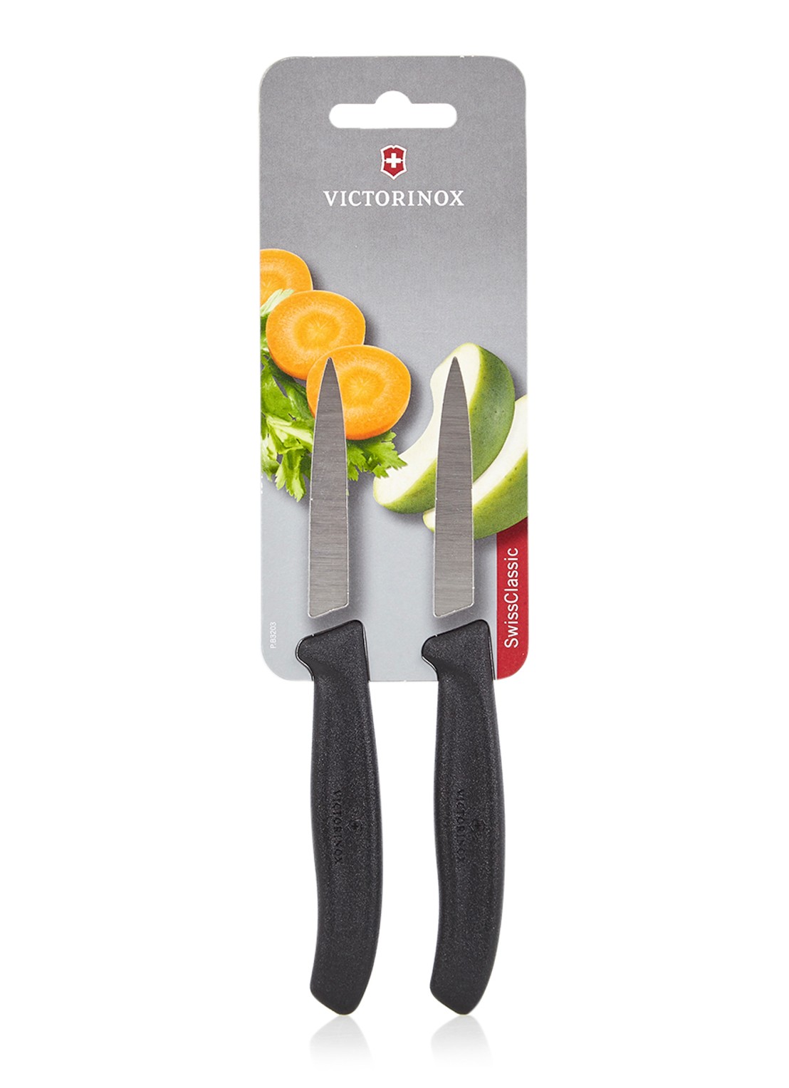Victorinox SwissClassic schilmes set van 2 - voorkant zilver