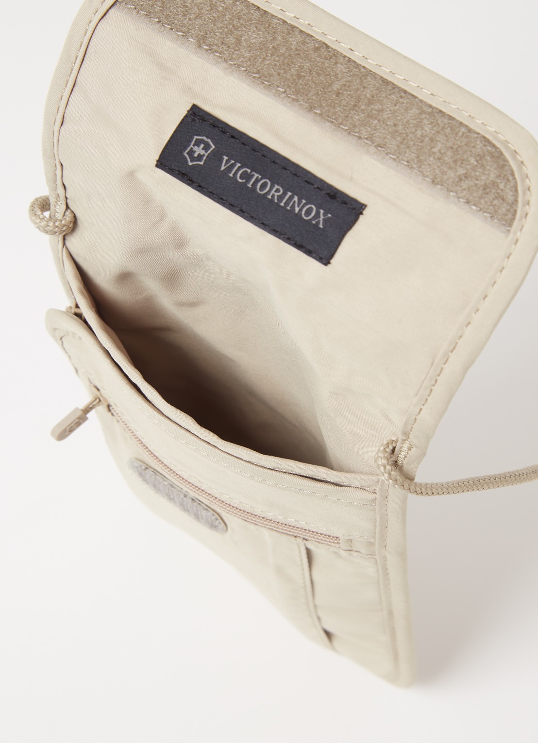 Victorinox Travel crossbodytas met verstelbare schouderriem - detail zand