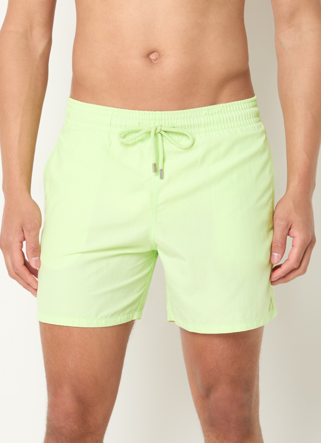 Vilebrequin Moorea zwemshorts met steekzakken - detail 4 lindegroen