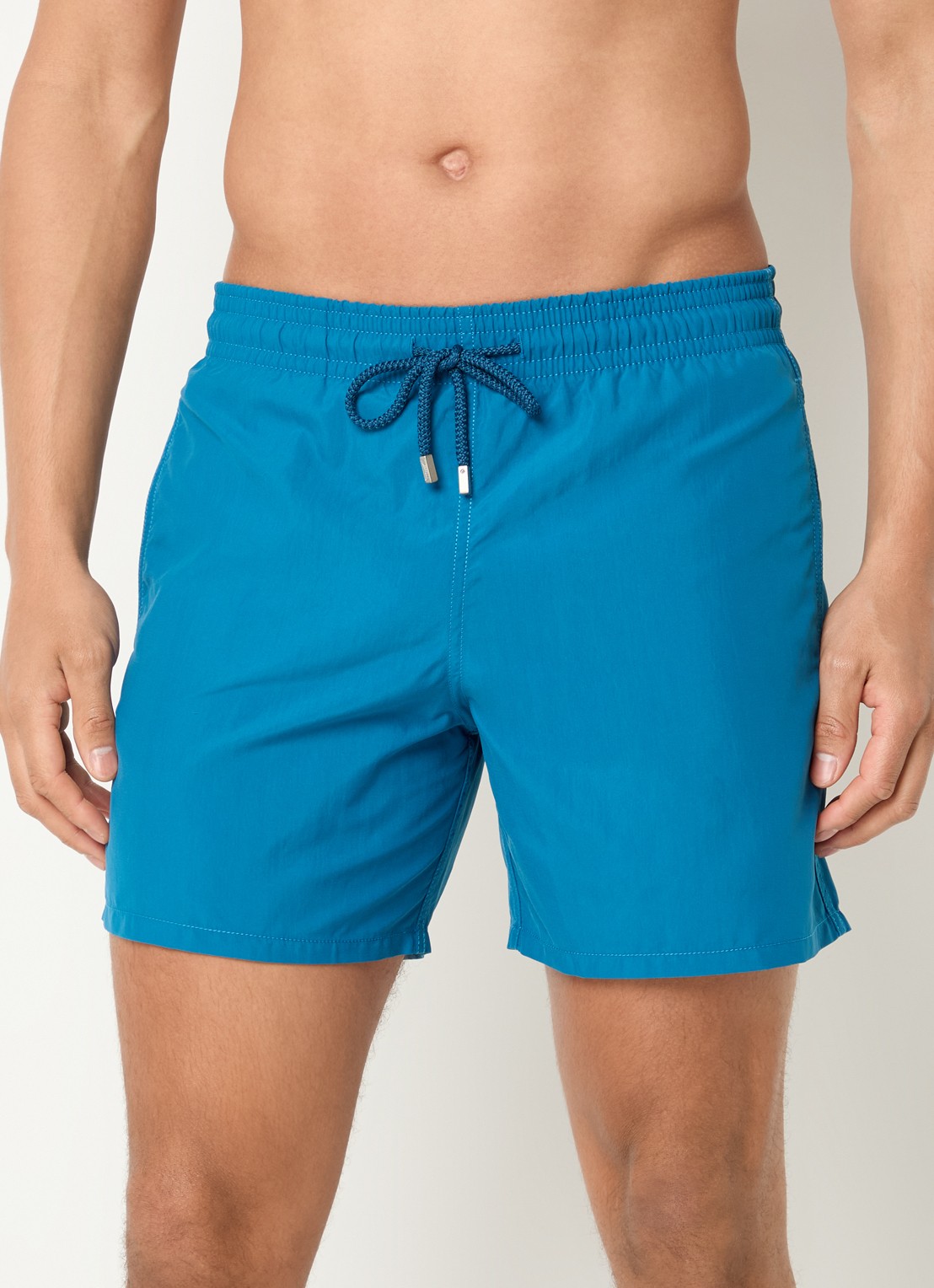 Vilebrequin Moorea zwemshorts met steekzakken - detail 3 zeegroen