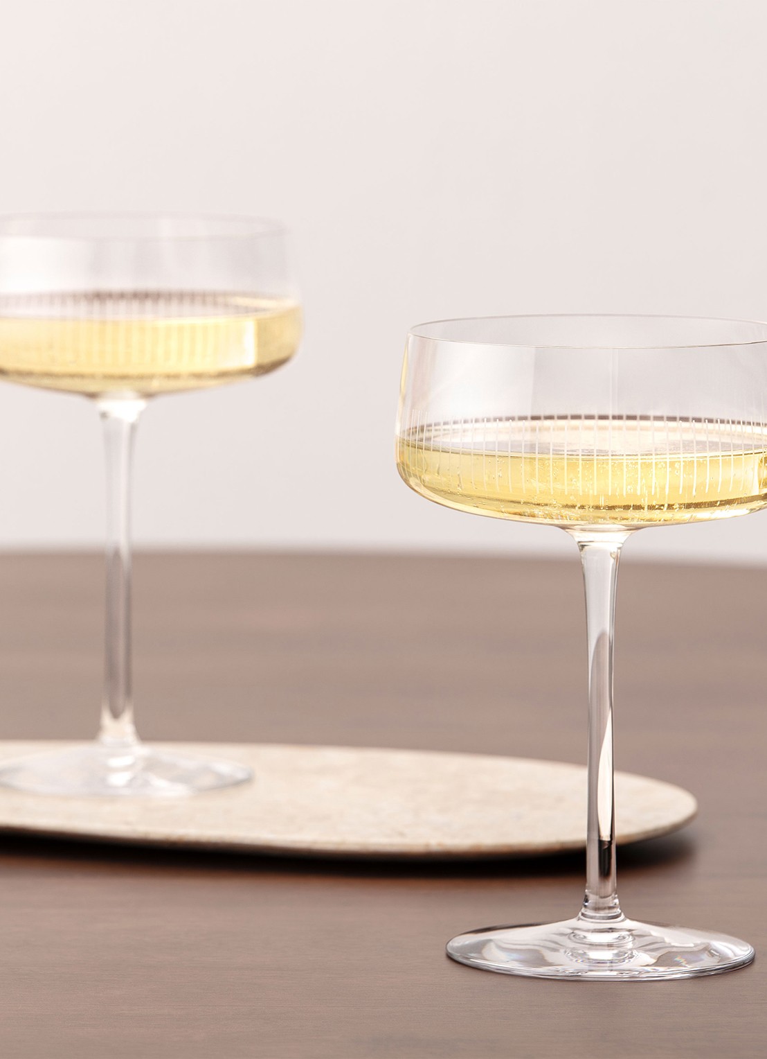 Villeroy & Boch Afina champagneglas set van 4 - voorkant 3 transparant