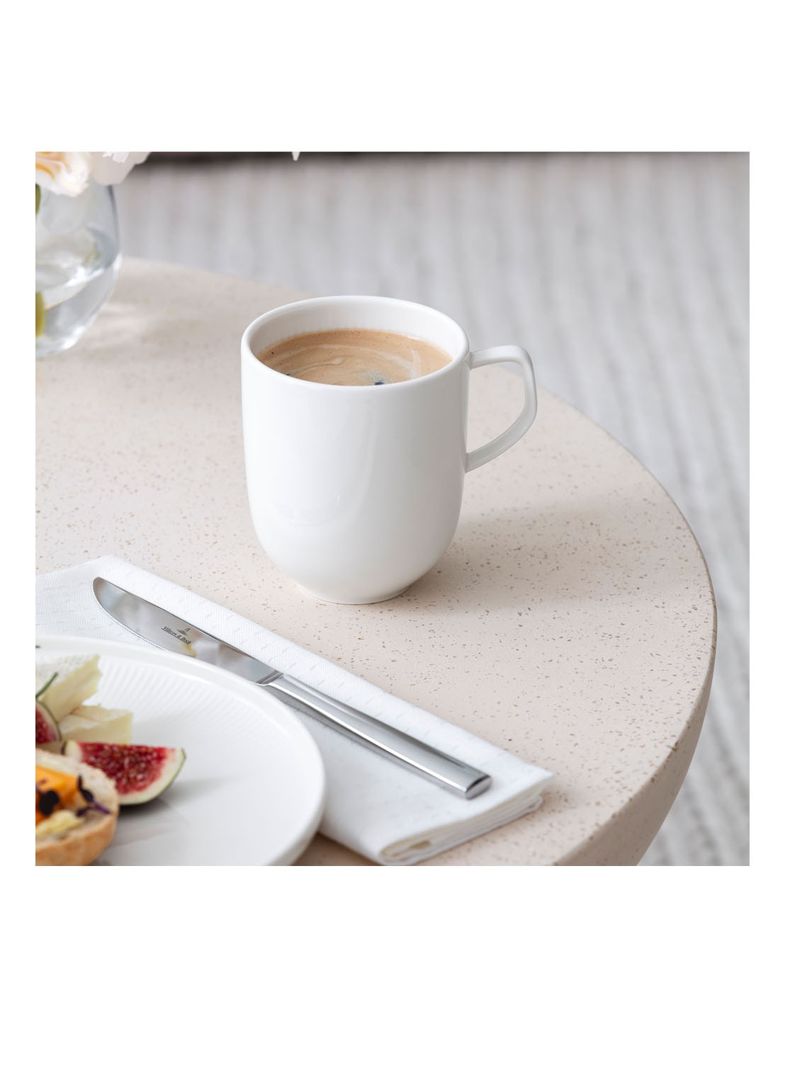 Villeroy & Boch Afina mok 35 cl - detail gebroken wit