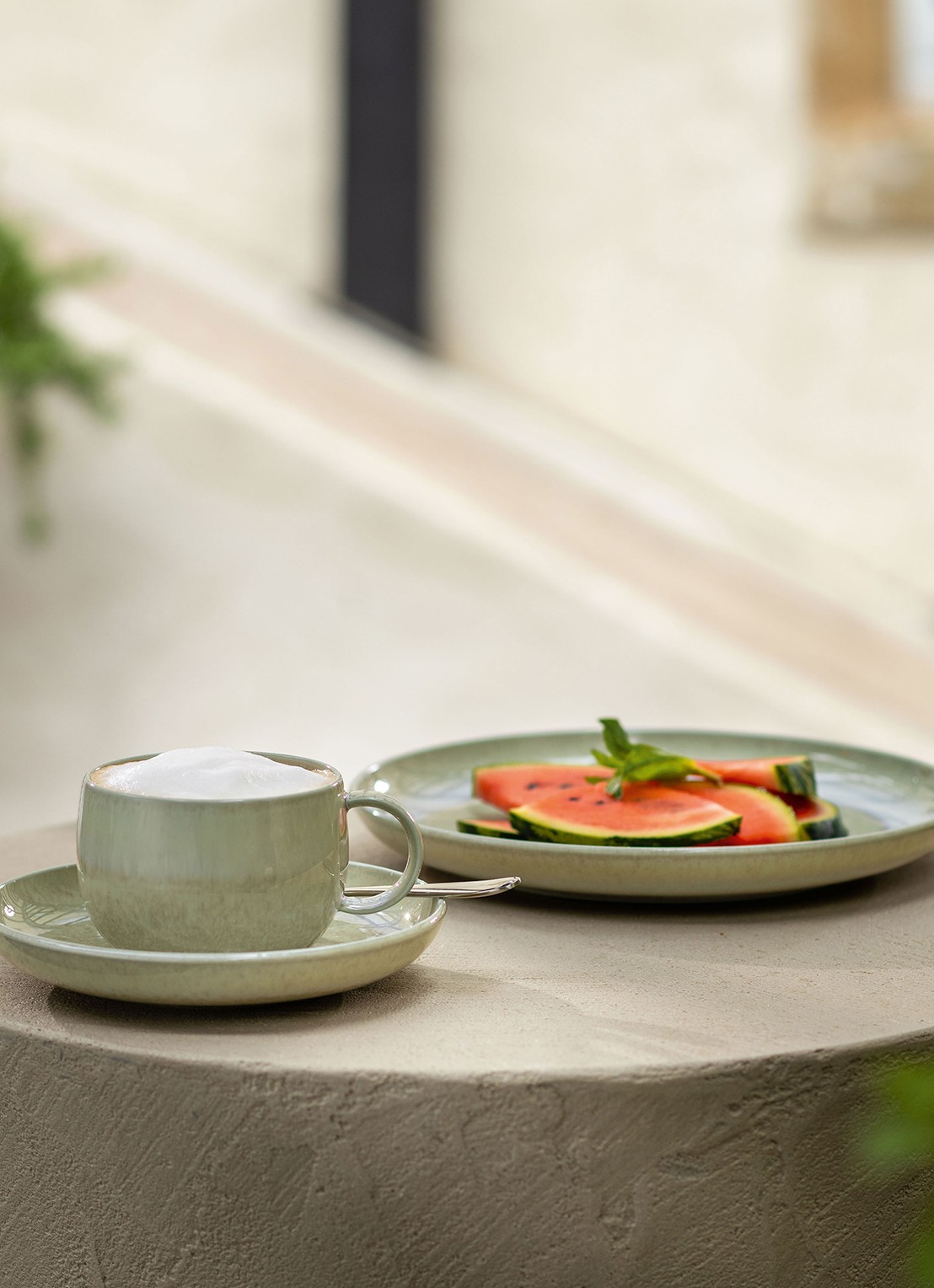 Villeroy & Boch Alga schotel 16,1 cm - detail 3 lindegroen