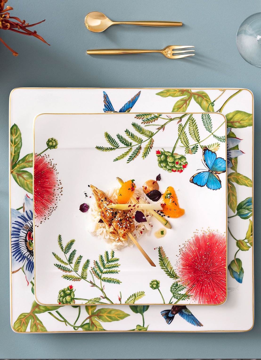 Villeroy & Boch Amazonia dinerbord 27 cm - achterkant 3 groen