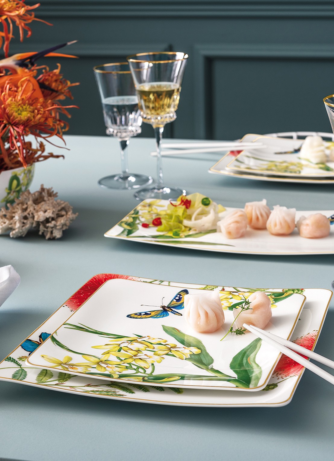 Villeroy & Boch Amazonia dinerbord 27 cm - voorkant 2 groen