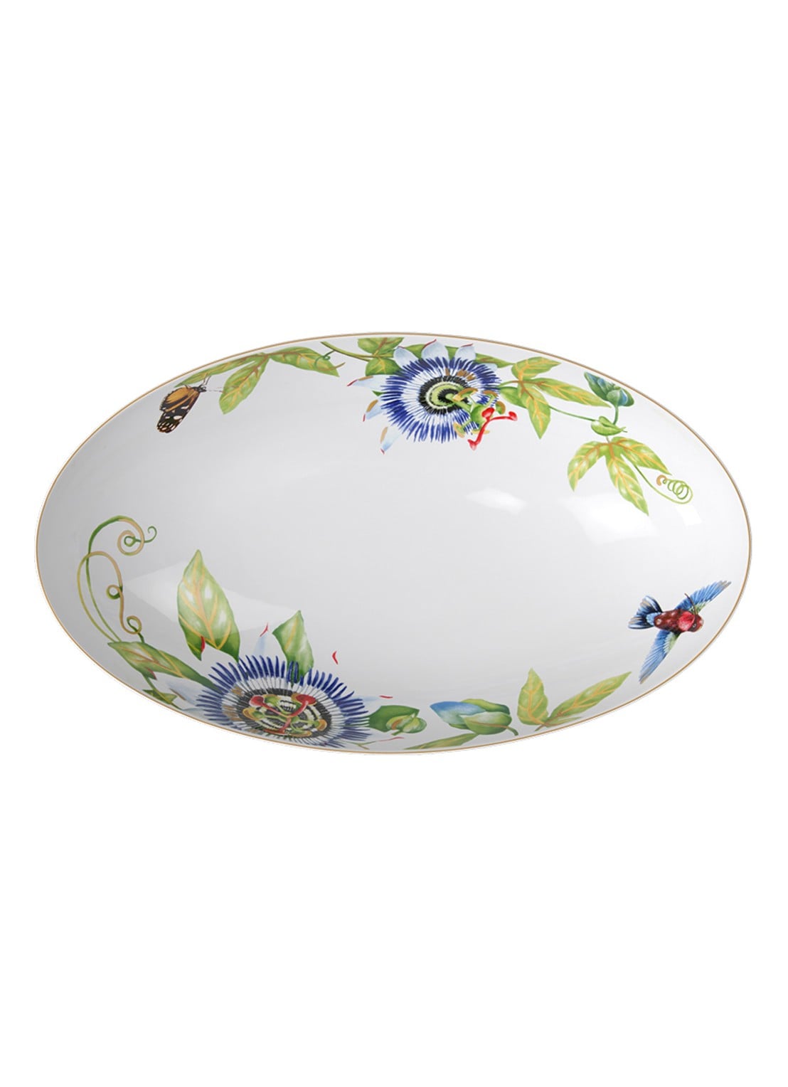 Villeroy & Boch Amazonia serveerschaal 38 cm - voorkant 2 donkerblauw