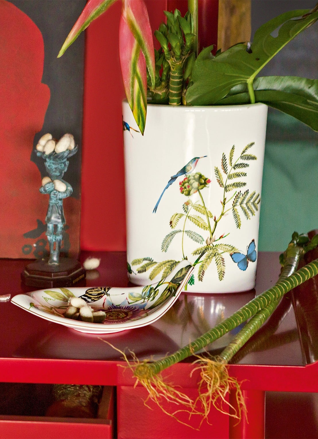 Villeroy & Boch Amazonia vaas 29 cm - voorkant 2 gebroken wit