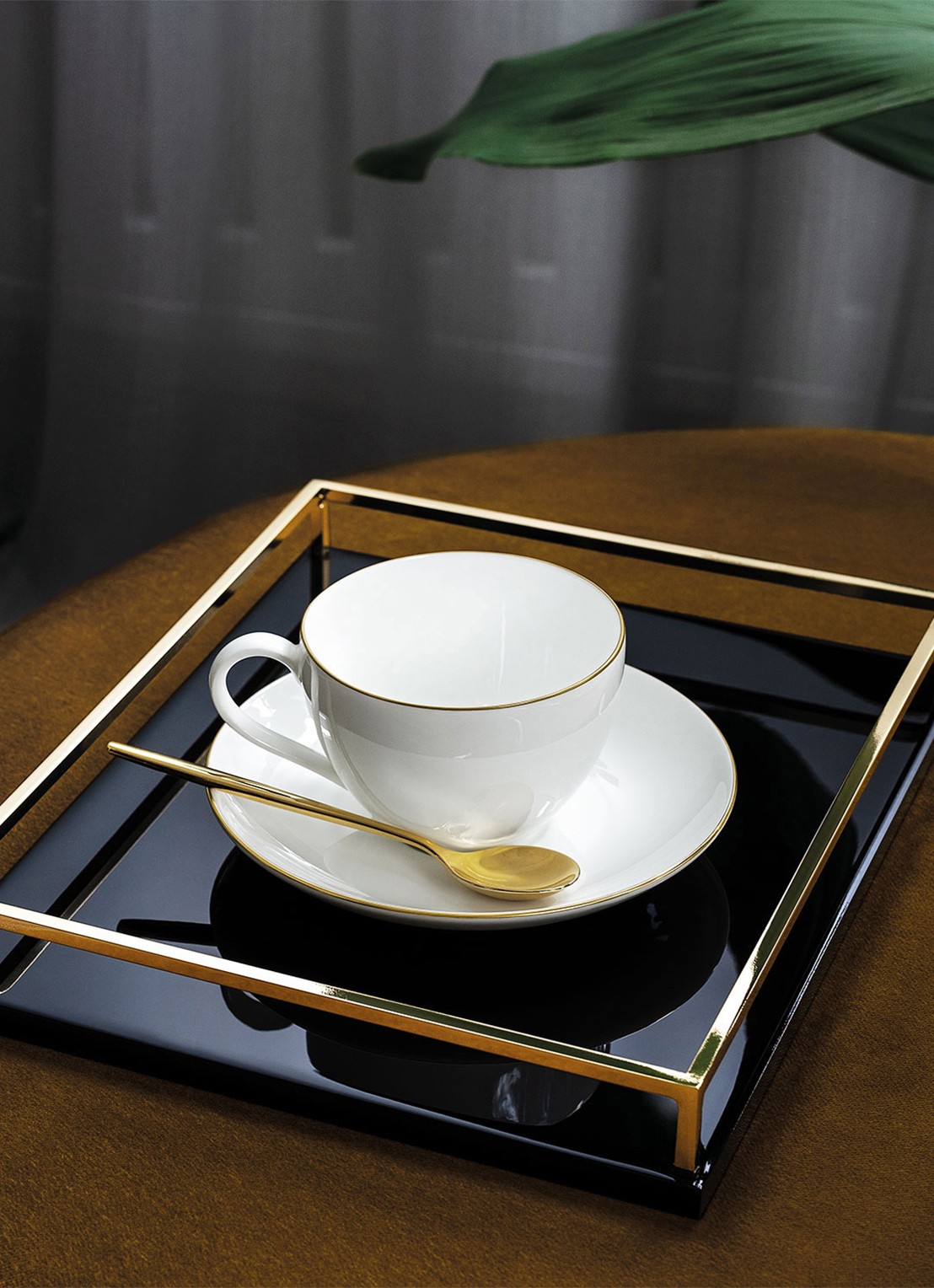 Villeroy & Boch Anmut Gold koffiekopje 20 cl - voorkant 2 gebroken wit