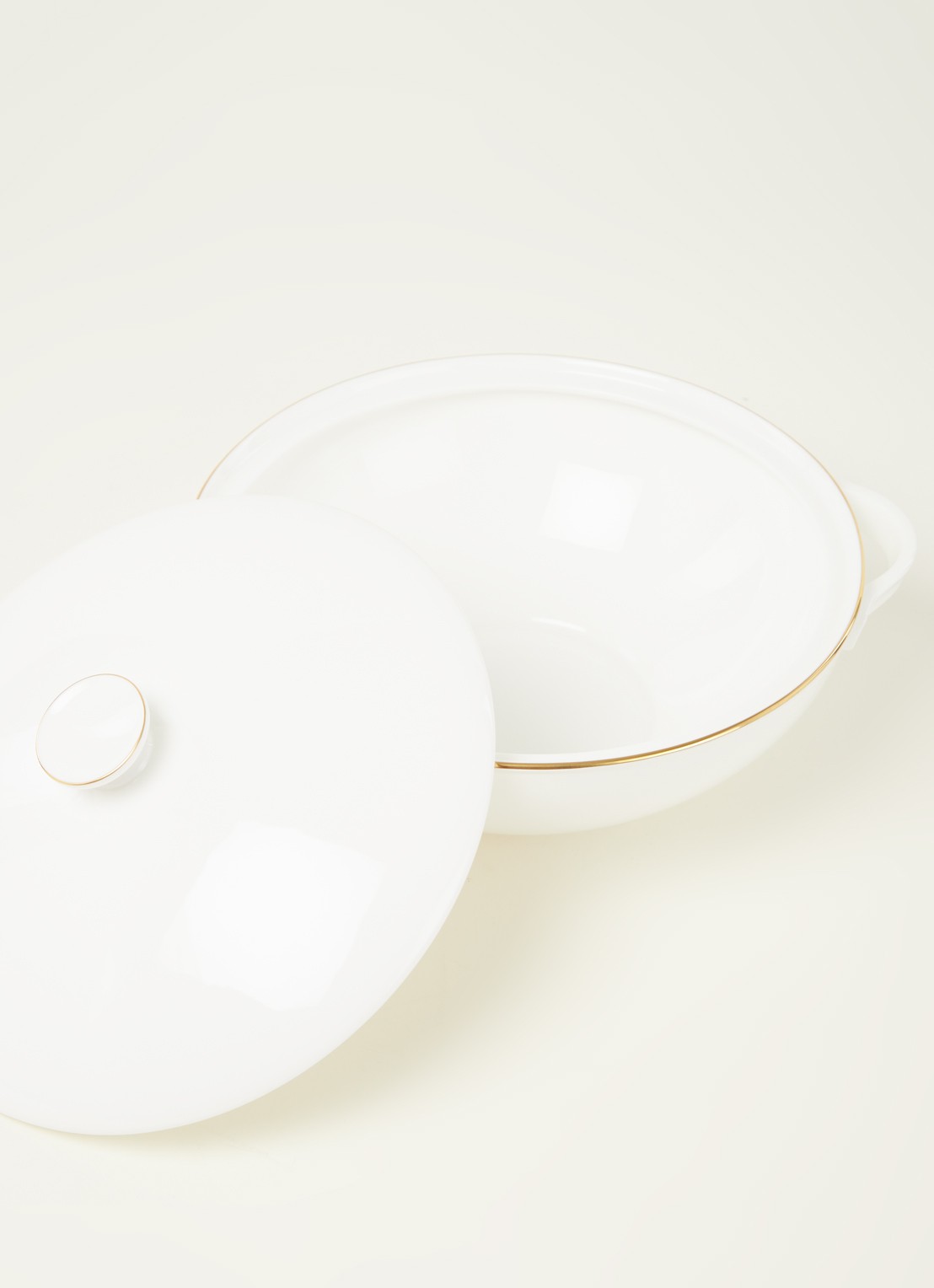 Villeroy & Boch Anmut Gold terrine met deksel 26 cm - detail 3 gebroken wit