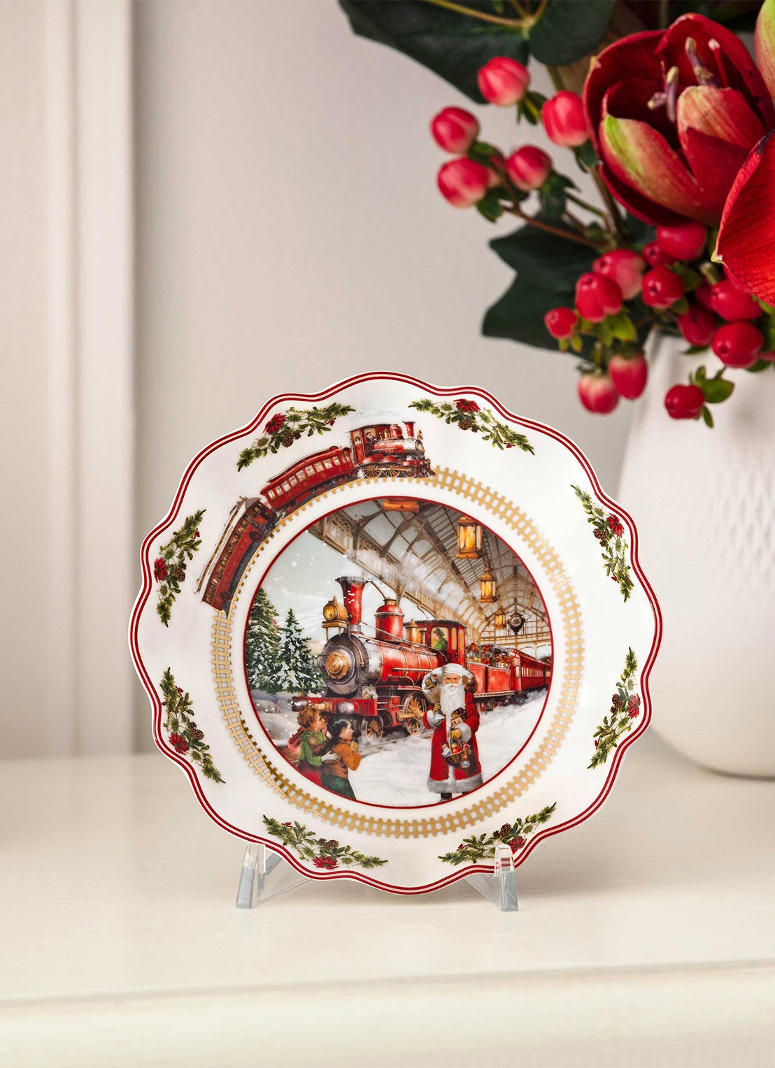 Villeroy & Boch Annual Christmas 2025 schaal 16,3 cm - achterkant gebroken wit