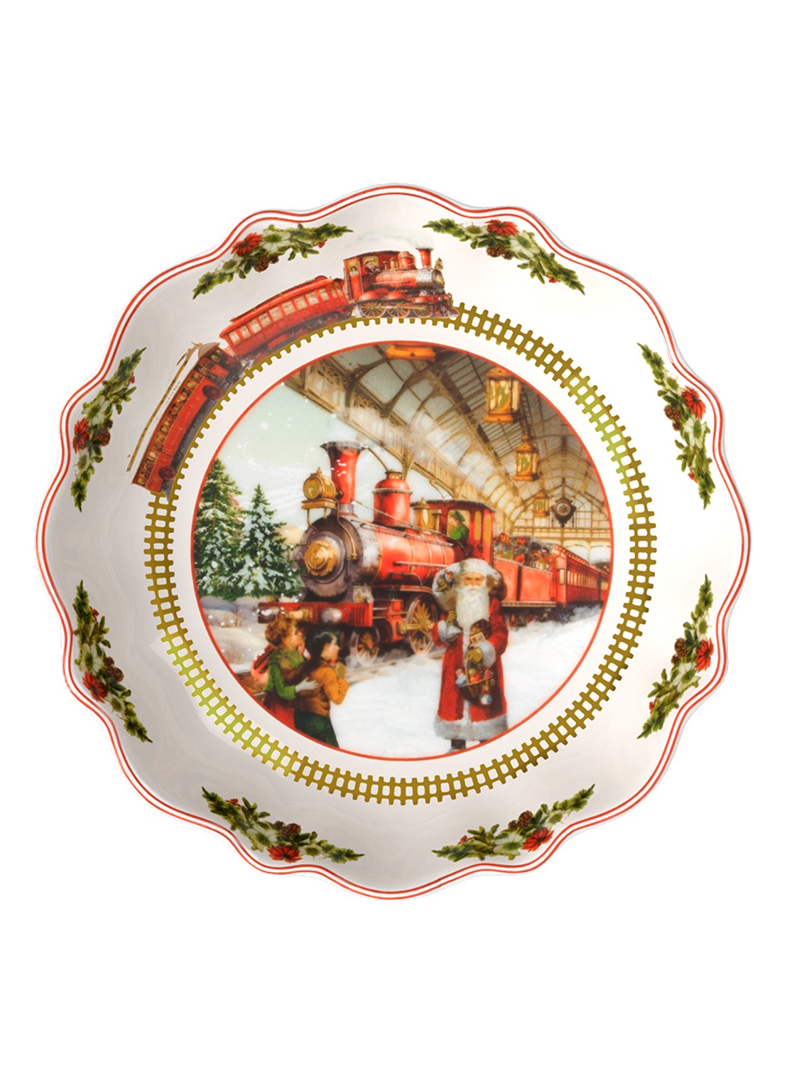 Villeroy & Boch Annual Christmas 2025 schaal 16,3 cm - voorkant 4 gebroken wit