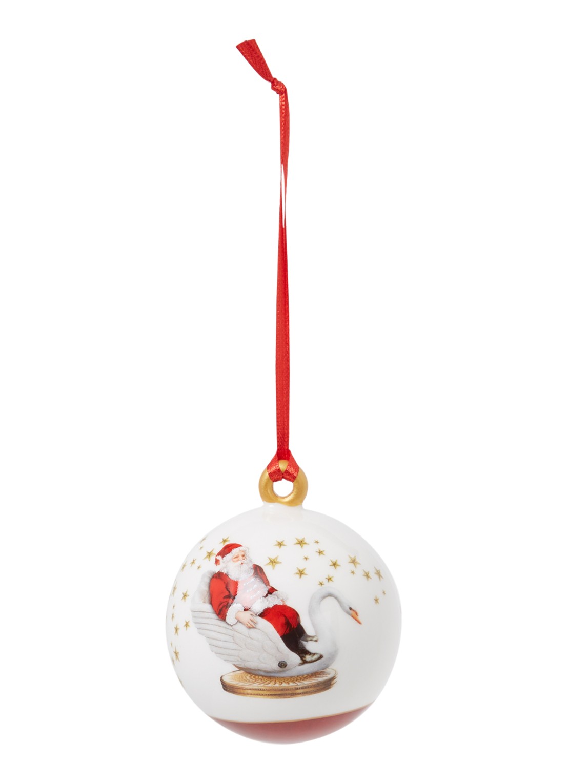 Villeroy & Boch Annual Christmas Edition kerstbal 7,8 cm - voorkant multicolor