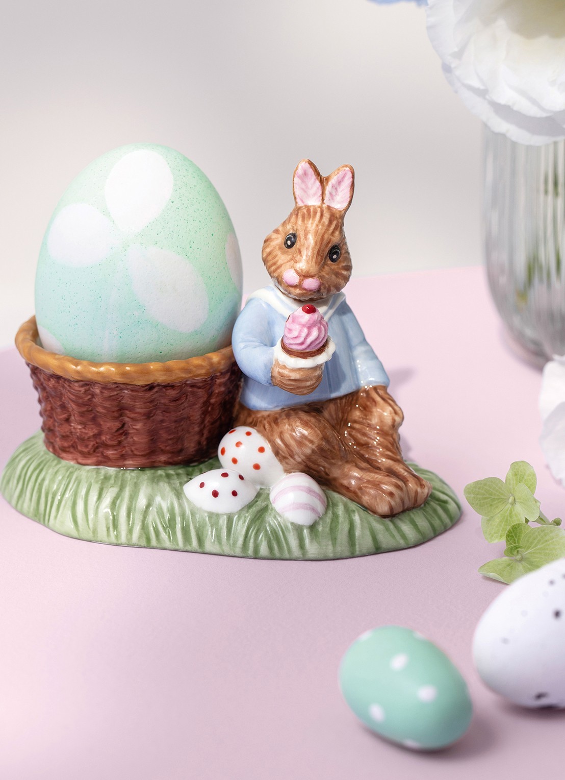 Villeroy & Boch Annual Easter Edition 2026 eierdop 9,8 cm - voorkant 5 bruin