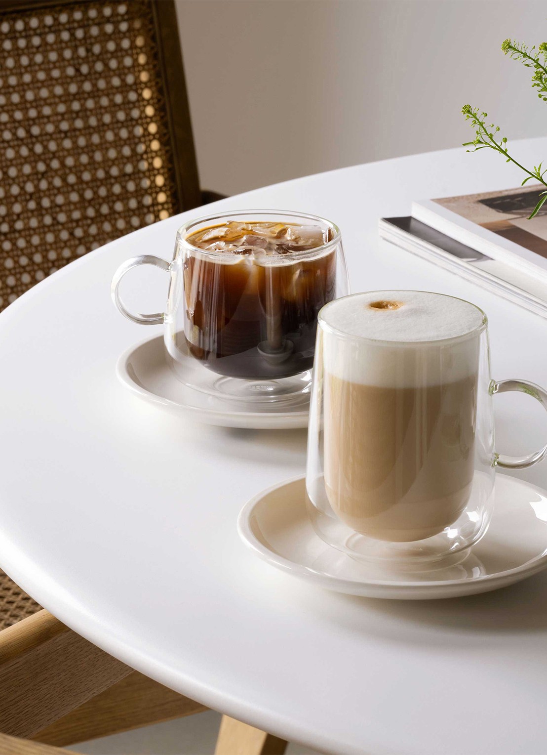 Villeroy & Boch Artesano dubbelwandig cappuccinoglas 25 cl set van 2 - achterkant 3 transparant