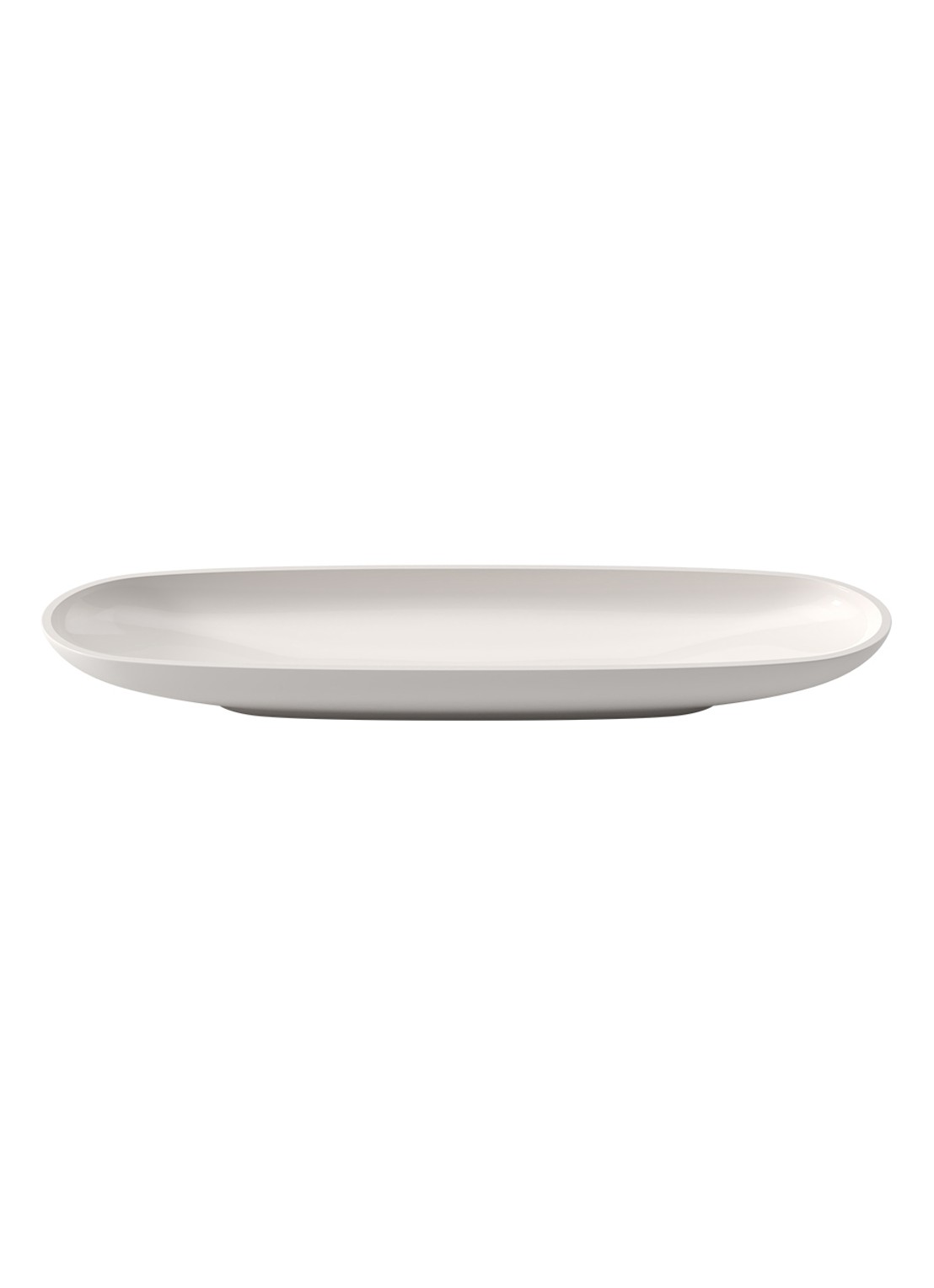 Villeroy & Boch Artesano Original fruitschaal van porselein 55 x 17 cm - voorkant gebroken wit