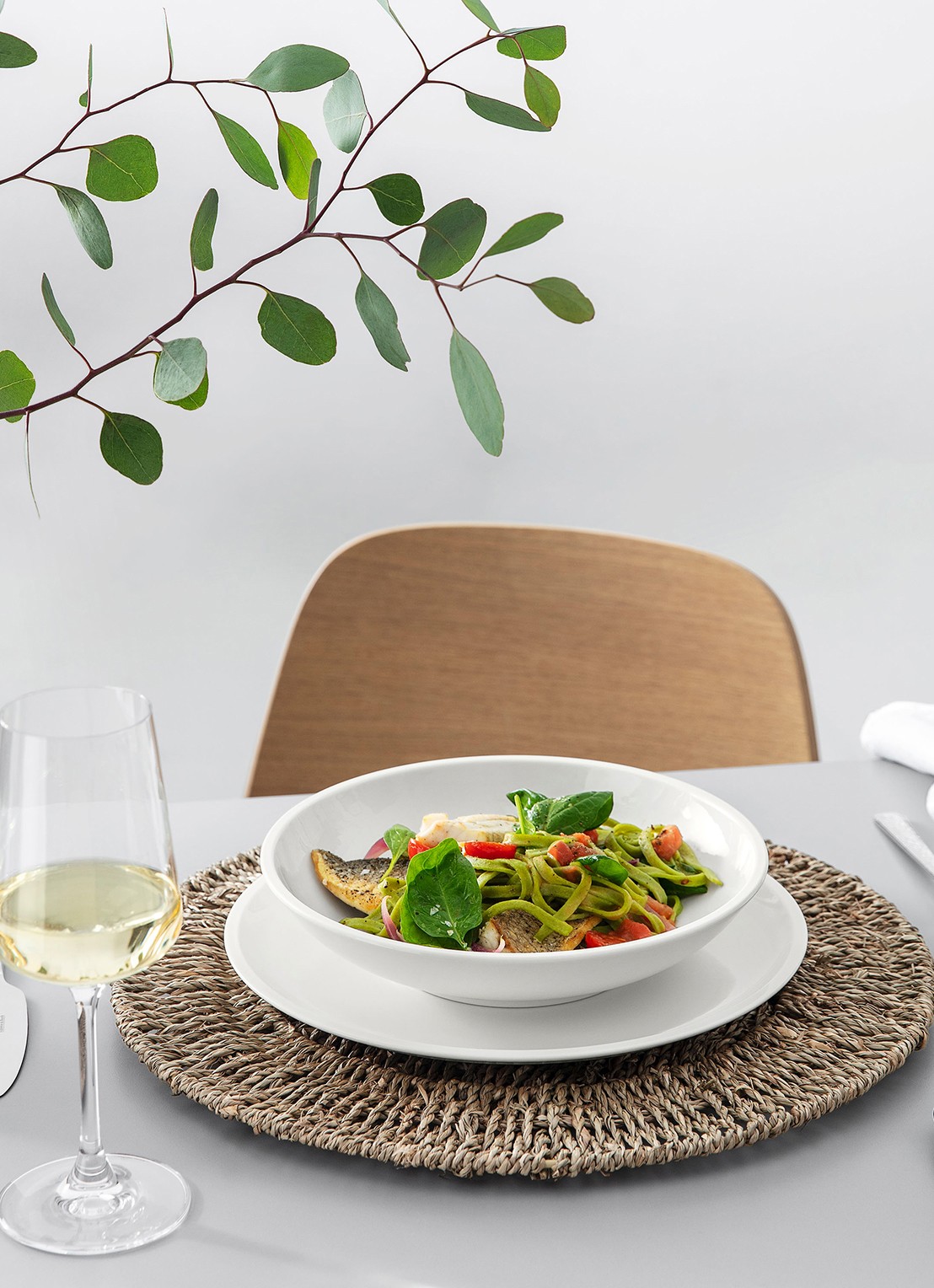 Villeroy & Boch Artesano pastabord 23,5 cm - achterkant gebroken wit