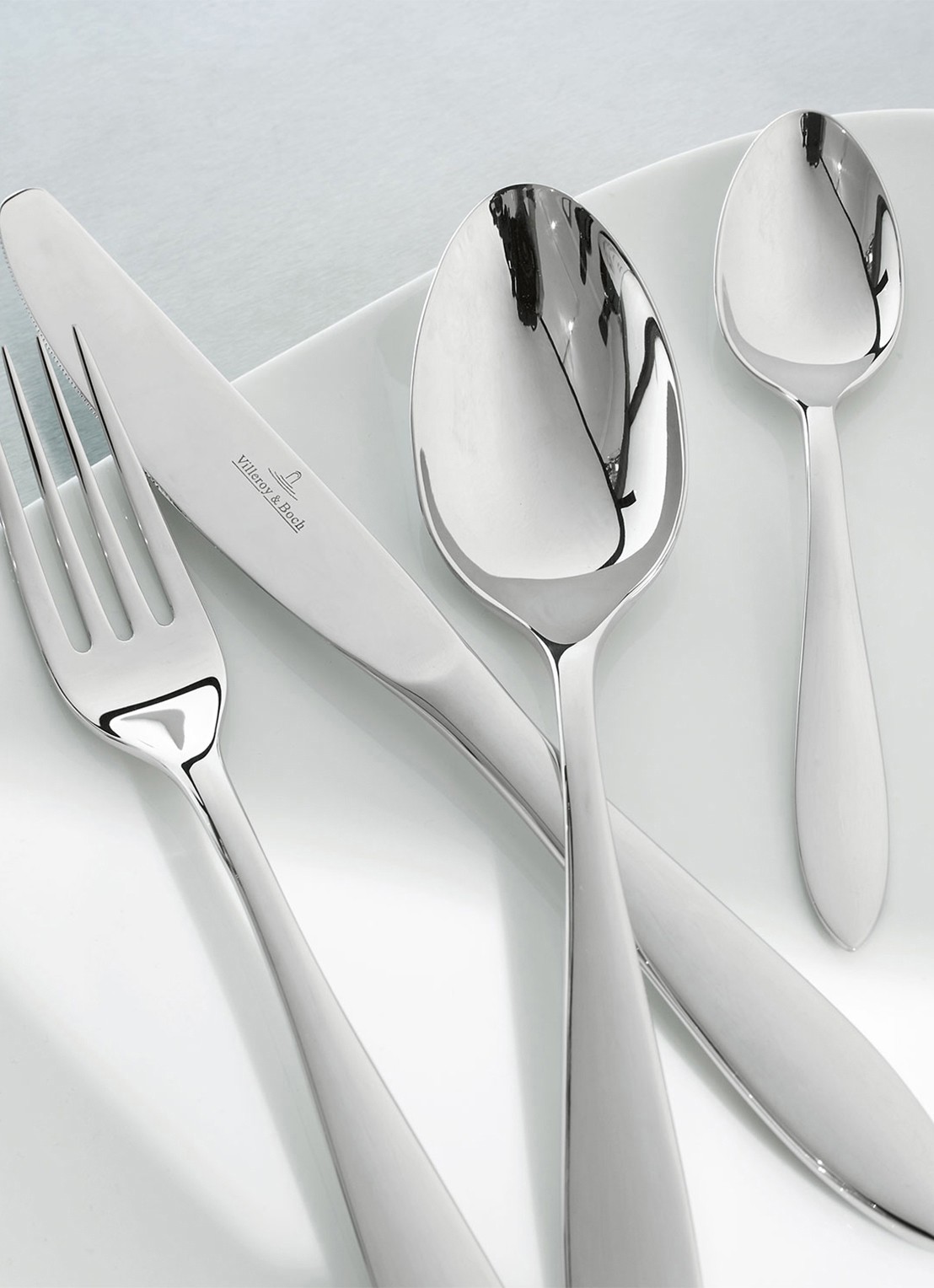 Villeroy & Boch Arthur Brushed bestekset 24-delig - voorkant 3 roestvrijstaal