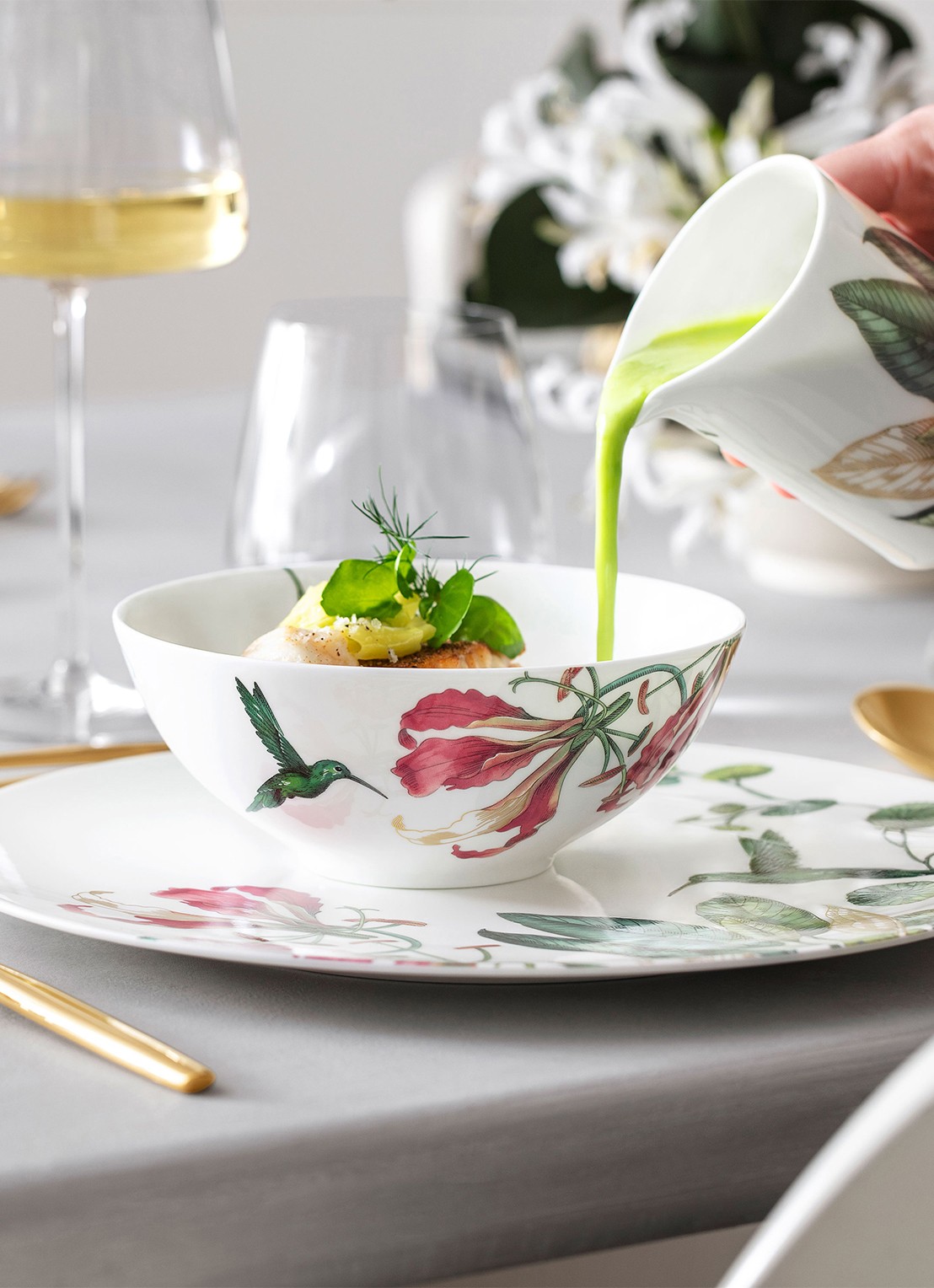 Villeroy & Boch Avarua dinerbord 27 cm - detail 3 gebroken wit