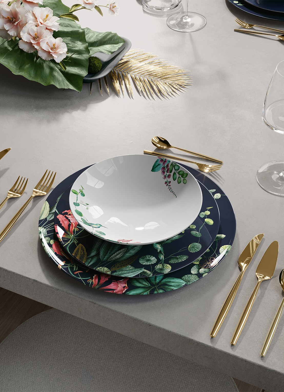 Villeroy & Boch Avarua saladeschaal 23 cm - achterkant gebroken wit