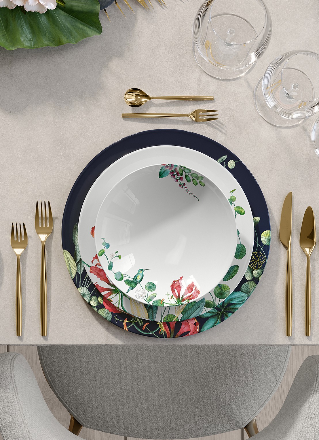 Villeroy & Boch Avarua saladeschaal 23 cm - detail 5 gebroken wit