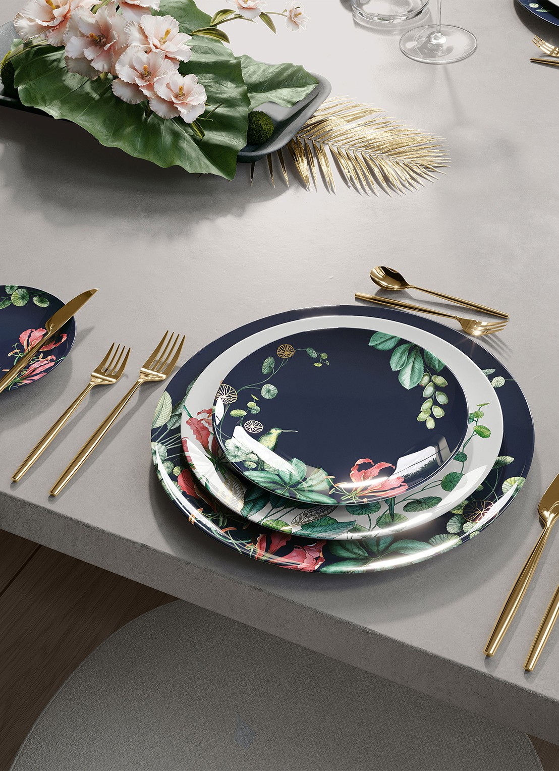 Villeroy & Boch Avarua serveerschaal 33 cm - detail 5 donkerblauw