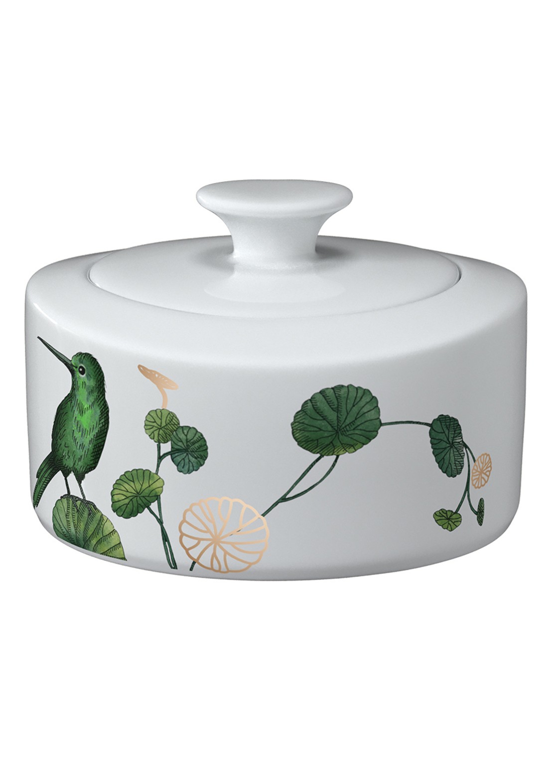 Villeroy & Boch Avarua suikerpotje 33 cl - voorkant 3 gebroken wit