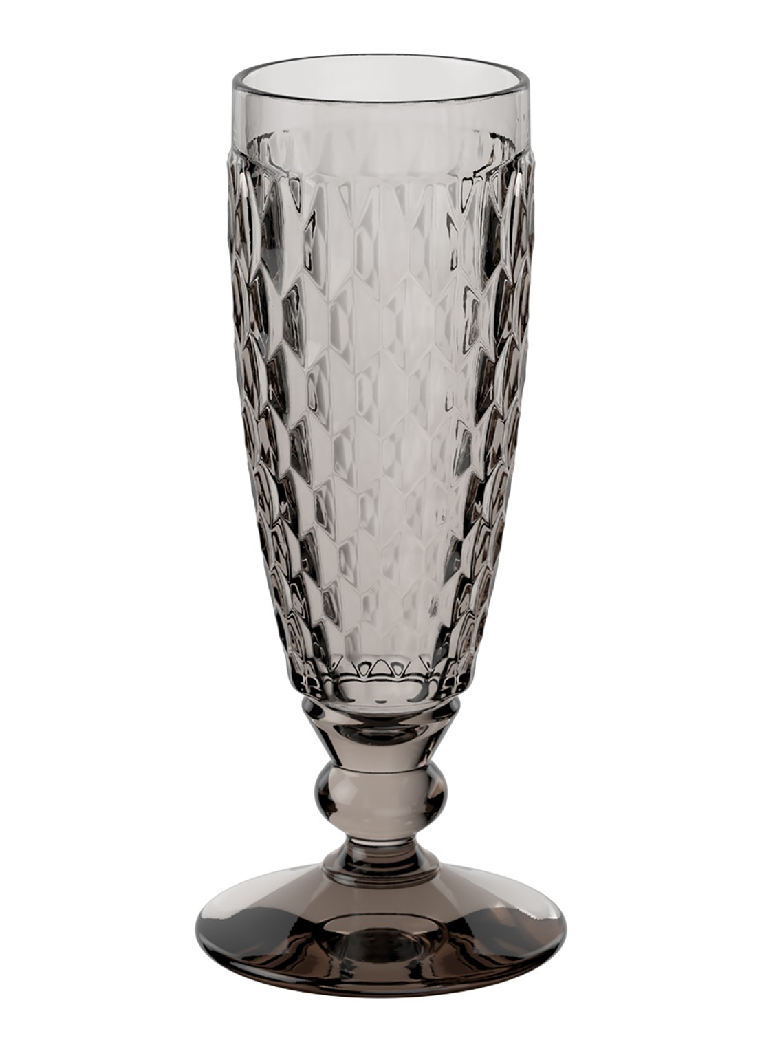 Villeroy & Boch Boston champagneglas 15 cl - voorkant grijs