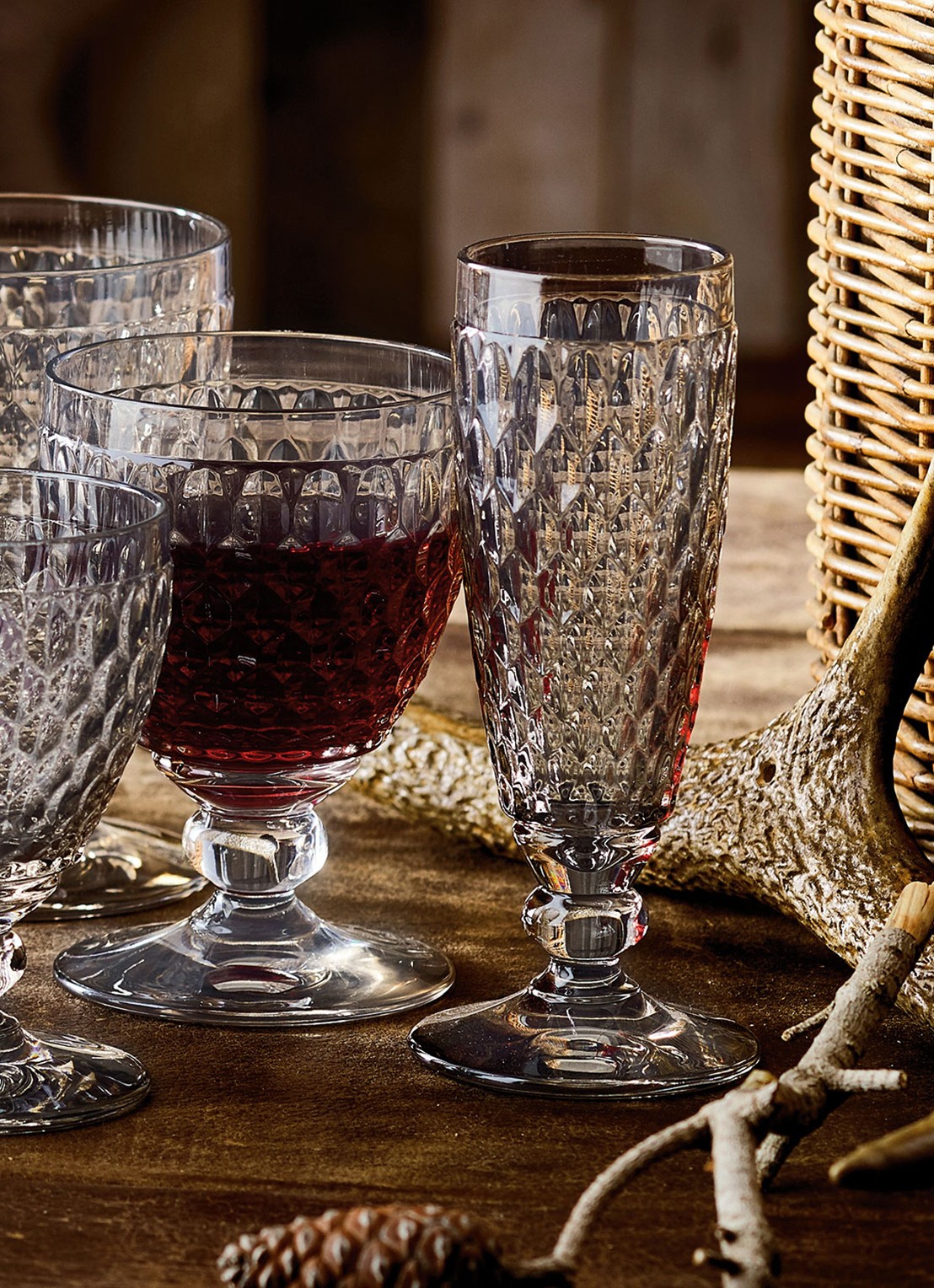 Villeroy & Boch Boston champagneglas 15 cl - voorkant 2 grijs