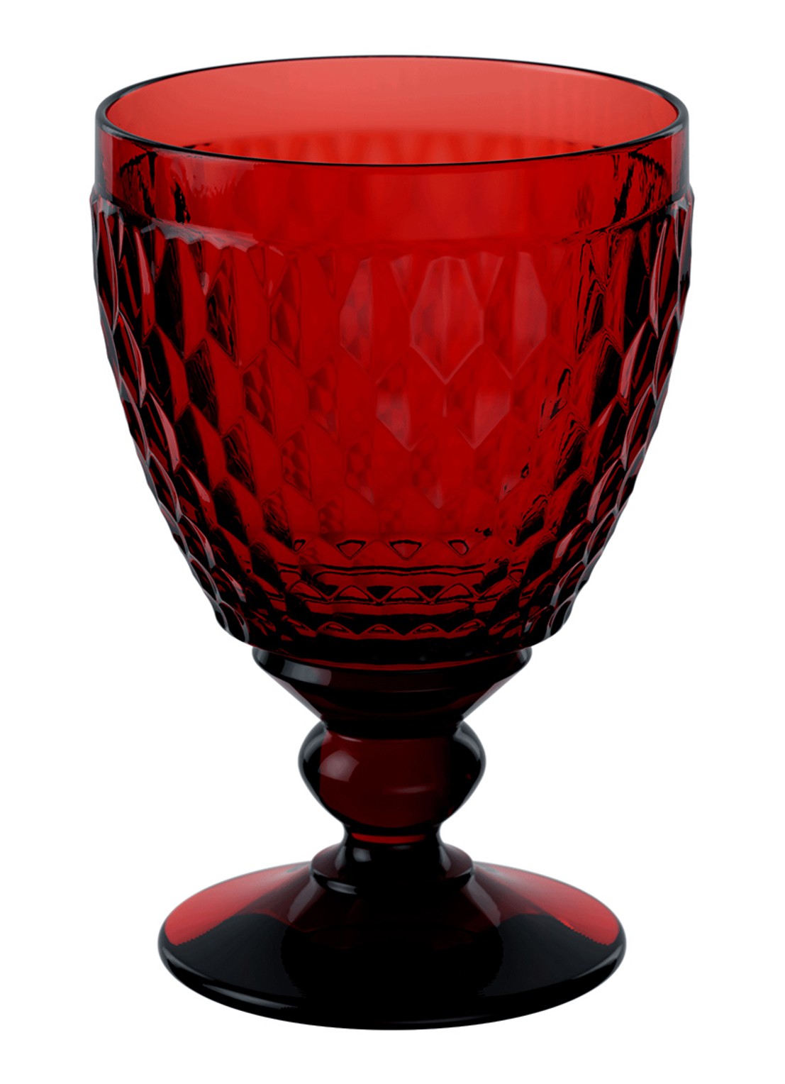 Villeroy & Boch Boston Coloured waterglas 400 ml - voorkant 2 steenrood
