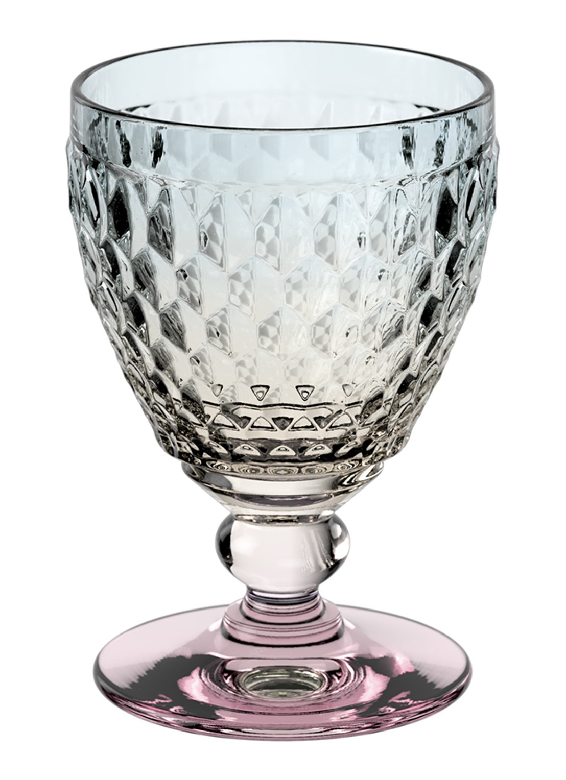 Villeroy & Boch Boston Pearl witte wijnglas 12,5 cl - voorkant 2 transparant