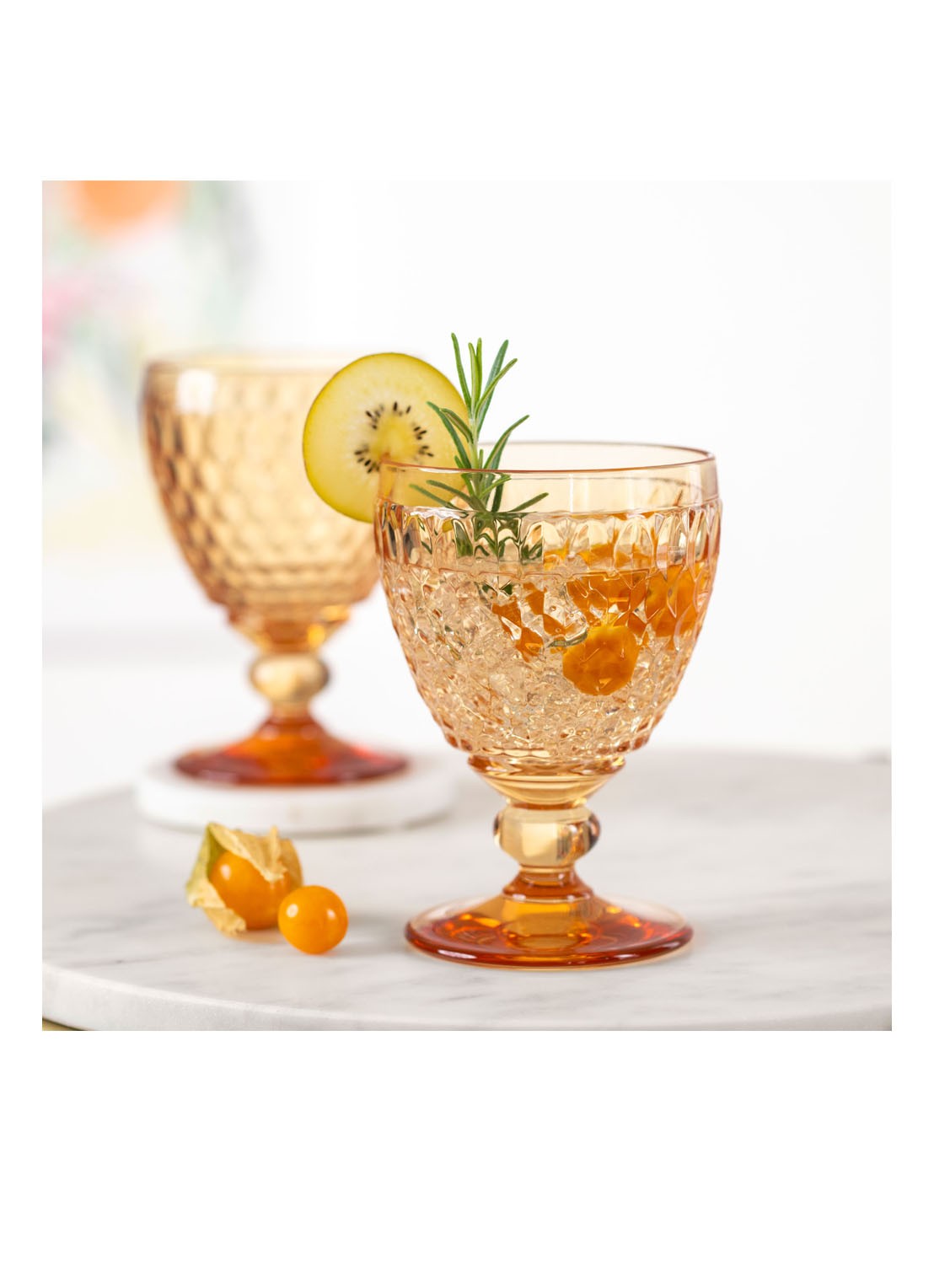 Villeroy & Boch Boston rode wijnglas 20 cl - voorkant 2 oranje