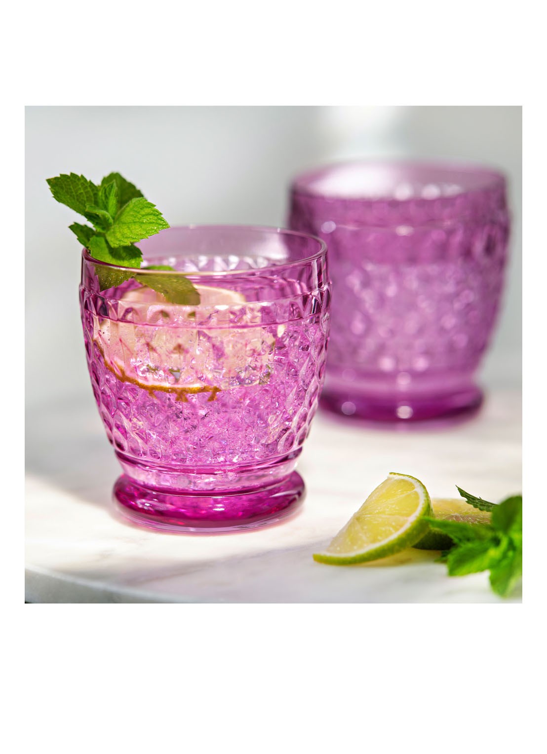 Villeroy & Boch Boston waterglas 20 cl - voorkant 2 paars