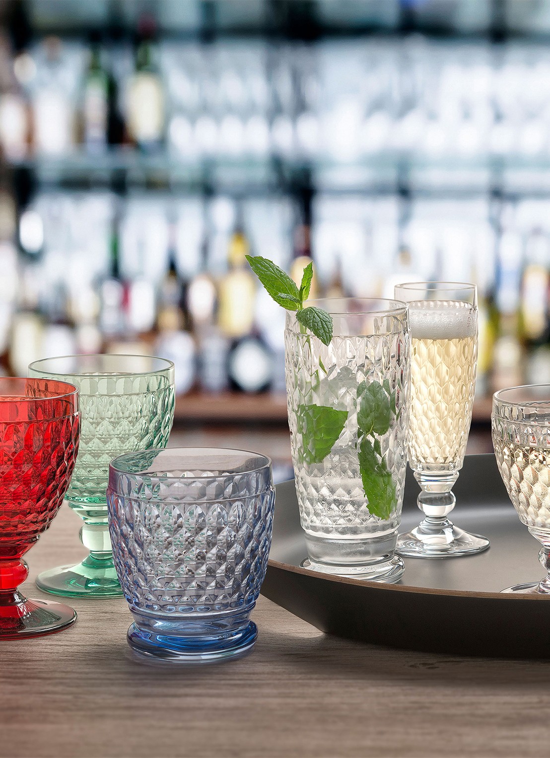 Villeroy & Boch Boston wijnglas 31 cl - voorkant 3 steenrood