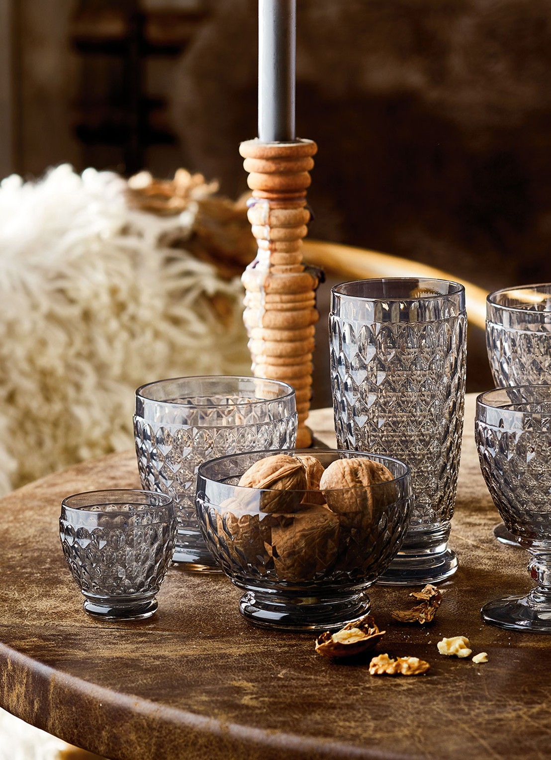 Villeroy & Boch Boston witte wijnglas 12,5 cl - voorkant 2 grijs