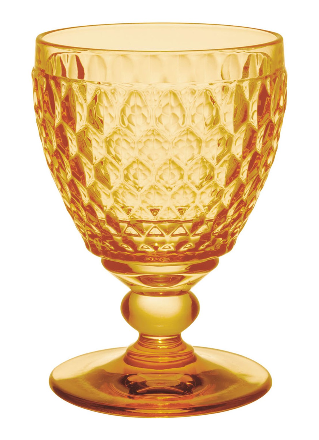 Villeroy & Boch Boston witte wijnglas 12,5 cl - voorkant oranje