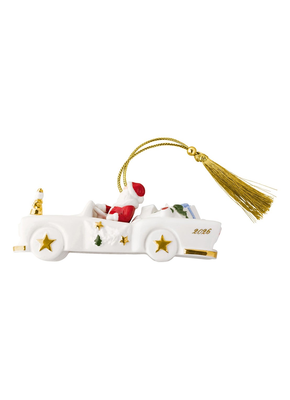 Villeroy & Boch Cadillac 2026 kersthanger 11,7 cm - voorkant 3 wit